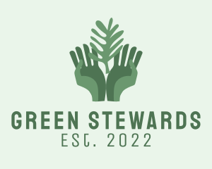 Green Hand Gardening  logo design