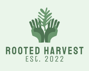 Green Hand Gardening  logo design