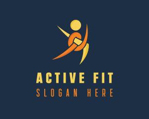 Human Fitness Coach  logo design