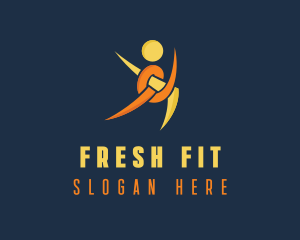 Human Fitness Coach  logo design