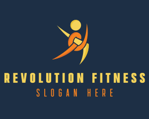 Human Fitness Coach  logo design