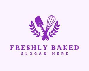 Baking Whisk Spatula logo design