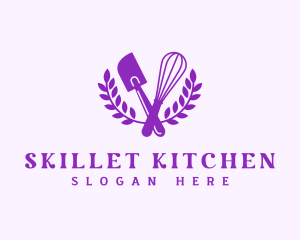 Baking Whisk Spatula logo design