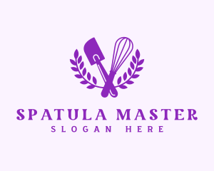 Baking Whisk Spatula logo design