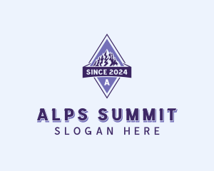 Adventure Mountaineering Summit logo design