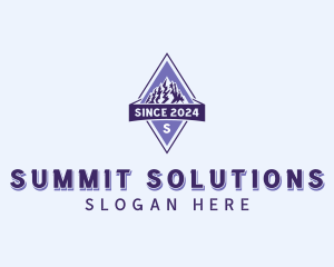 Adventure Mountaineering Summit logo design