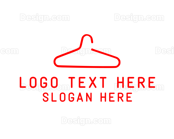 Clothes Hanger Fashion Logo