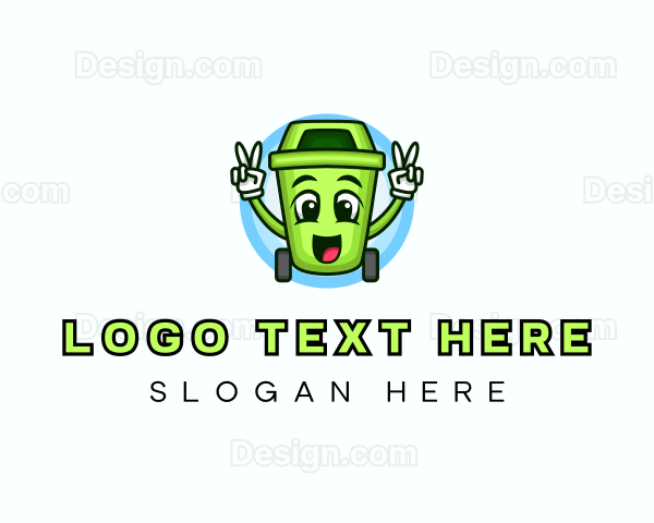 Trash Bin Garbage Logo