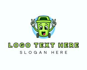 Trash Bin Garbage Logo