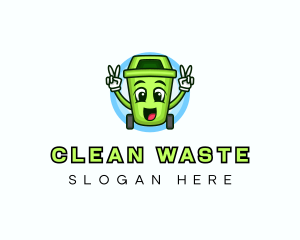 Trash Bin Garbage logo