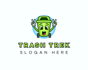 Trash Bin Garbage logo