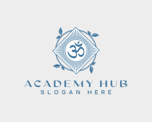 Hinduism Yoga Om logo
