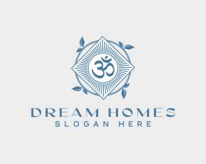 Hinduism Yoga Om logo