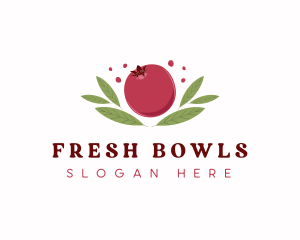 Pomegranate Fruit Market logo design