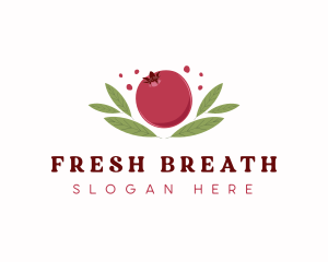 Pomegranate Fruit Market logo design