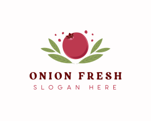 Pomegranate Fruit Market logo design