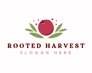 Pomegranate Fruit Market logo design