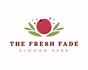 Pomegranate Fruit Market logo design