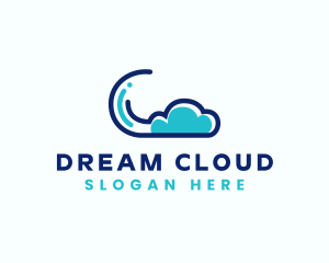 Database Cloud Network logo design