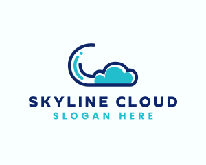 Database Cloud Network logo design