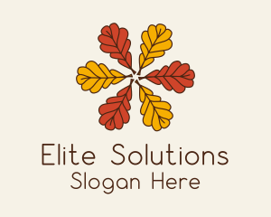 Dry Leaves Foliage Logo