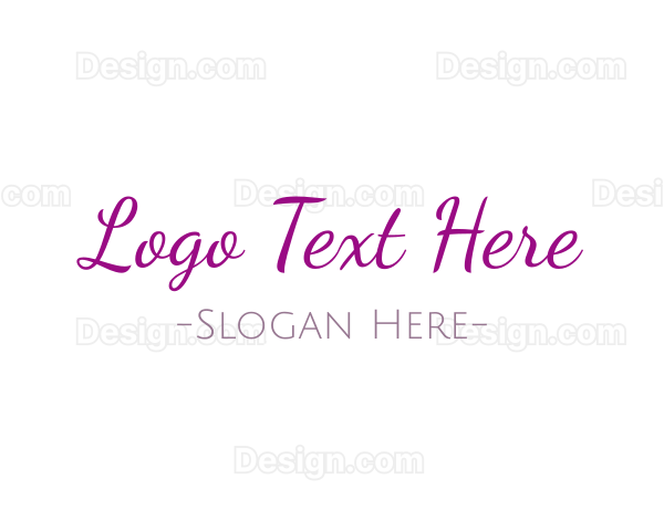 Casual Elegant Handwriting Logo