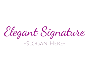 Casual Elegant Handwriting logo design