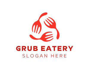 Restaurant Kitchen Fork logo design