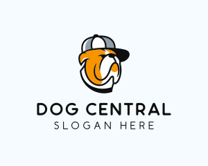 Cool Bulldog Pet  logo design