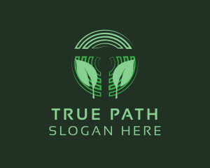 Leaf Circle Nature logo design