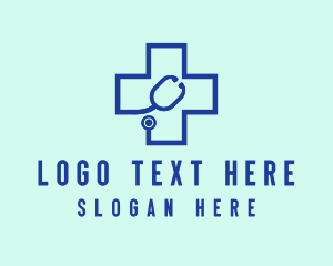 Blue Cross Stethoscope logo