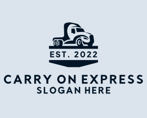 Truck Express Driver logo design