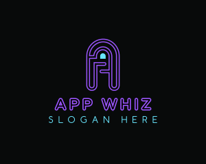 Arcade Game Neon logo design