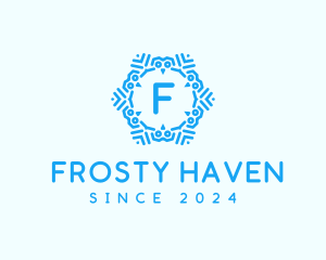 Cool Winter Snowflake logo