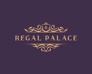 Royal Floral Shield logo design