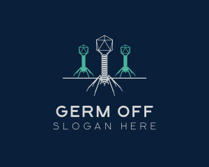 Virus Bacteria Organism logo design