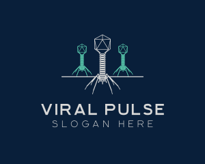 Virus Bacteria Organism logo