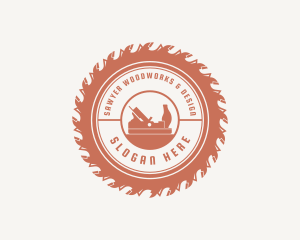 Circular Saw Woodworking logo design