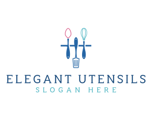 Kitchen Utensils Cooking logo design