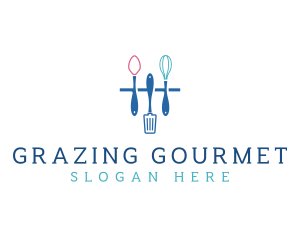 Kitchen Utensils Cooking logo design