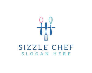 Kitchen Utensils Cooking logo design