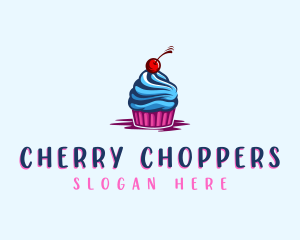 Sweet Cupcake Cherry logo design