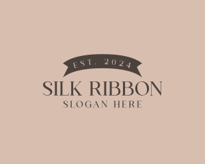 Elegant Ribbon Wordmark logo design