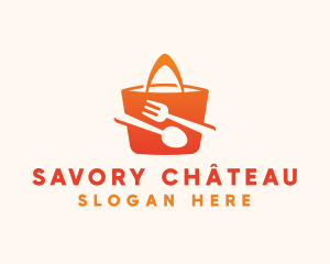 Orange Bag Food  logo design