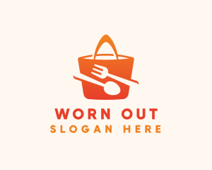 Orange Bag Food  logo design