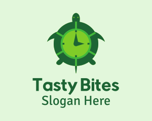 Green Turtle Clock Logo