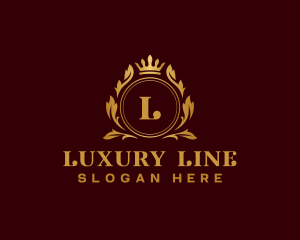 Luxury Organic Crown logo design