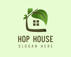 House Plant Residence logo design