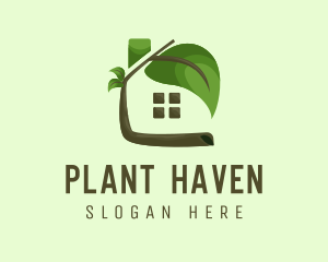 House Plant Residence logo design