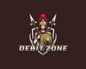 Goddess Spear Shield logo design